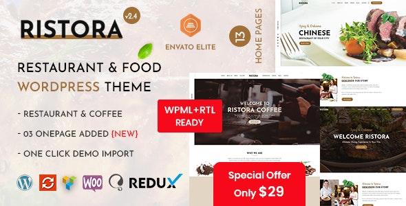 Ristora - Restaurant & Food WordPress Theme