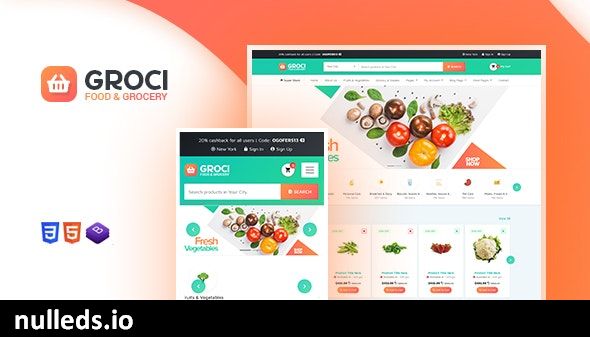 Groci - Organic Food and Grocery Market WordPress Theme