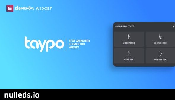 Taypo animated headings - widget for elementor