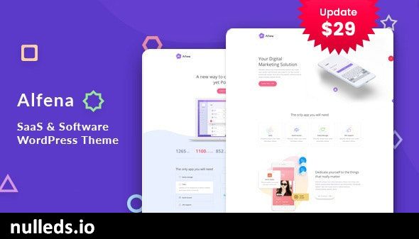 Alfena - SaaS Startup WordPress Theme