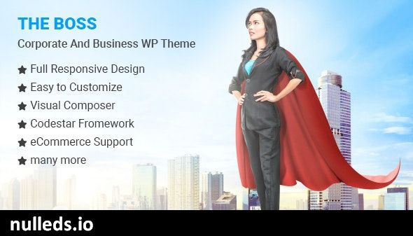 The Boss- Corporate & Business WordPress Theme