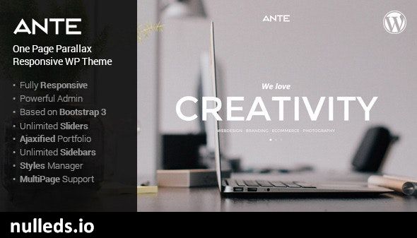 Ante - The Ultimate WordPress Parallax Theme