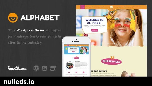 Alphabet - Kids, Children WordPress Theme