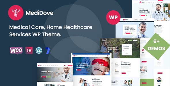 v2.2.6 MediDove - Health & Medical WordPress Theme + RTL