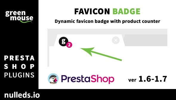 Favicon badge with product counter for Prestashop