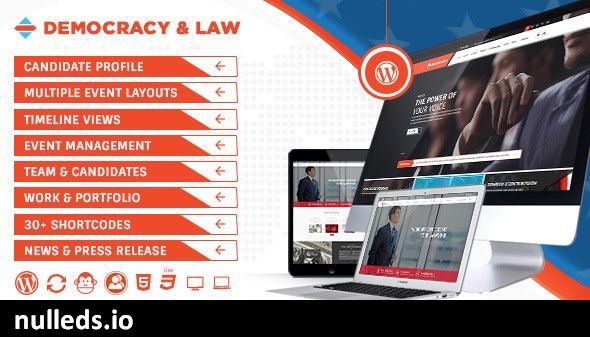 Democracy Political - Lawyer WordPress Theme