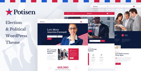 Potisen - Election & Political WordPress Theme