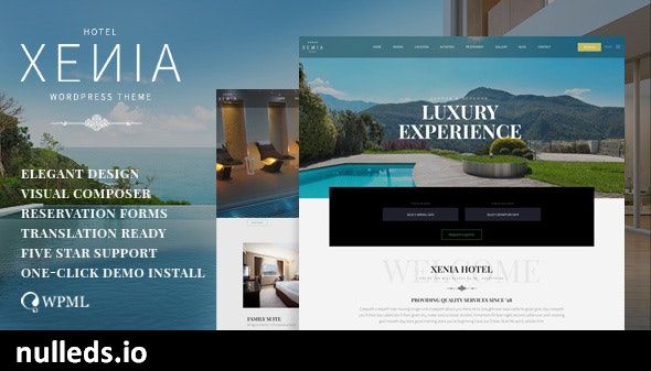 Hotel Xenia - Resort & Booking WordPress Theme