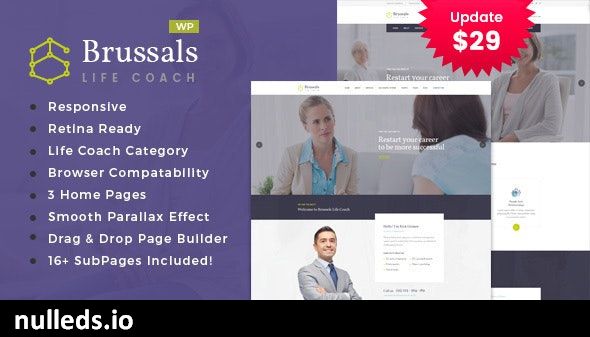 Brussals - Personal Development Coach WordPress Theme