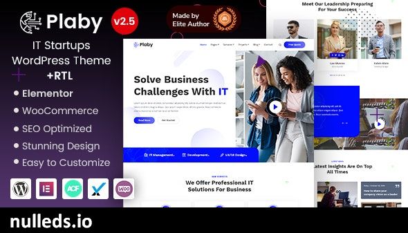 Plaby - Elementor IT Startup & Digital Agency WordPress Theme