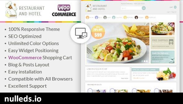 Restaurant - Responsive WooCommerce Theme