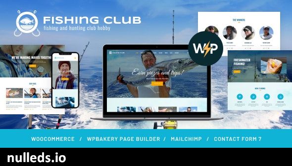 Fishing and Hunting Club Hobby WordPress Theme