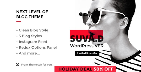 SUVAD - Personal Blog WP Theme