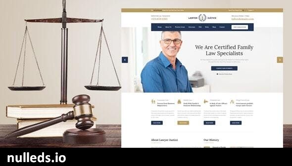 Lawyer & Justice - WordPress Theme for Lawyers Attorneys and Law Firm