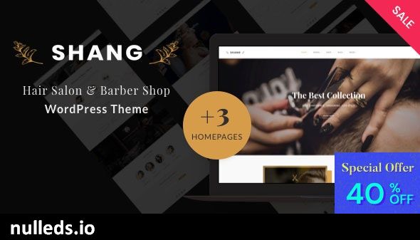 Shang - Hair Salon & Barber Shop WordPress theme