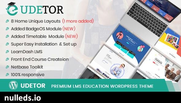 Udetor - LMS Education WordPress Theme