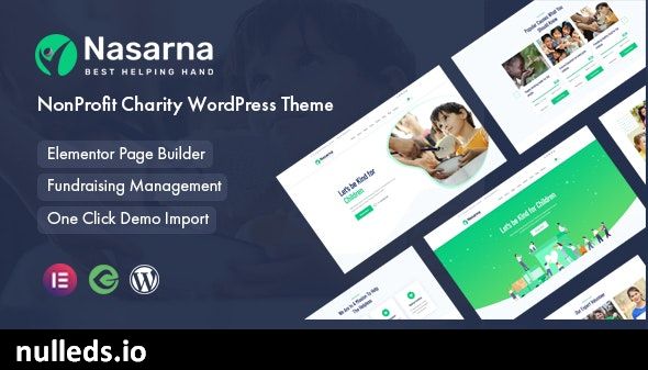 Nasarna - NonProfit Charity WordPress Theme