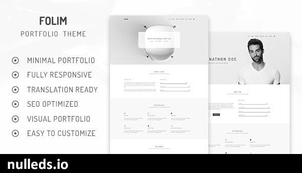 Folim - Clean Minimalist Portfolio WordPress Theme