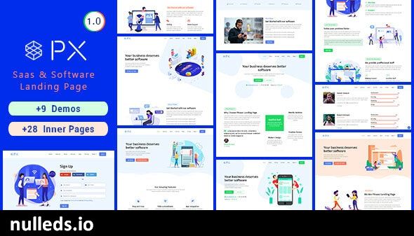 PXaas - App & Software Landing Page Theme