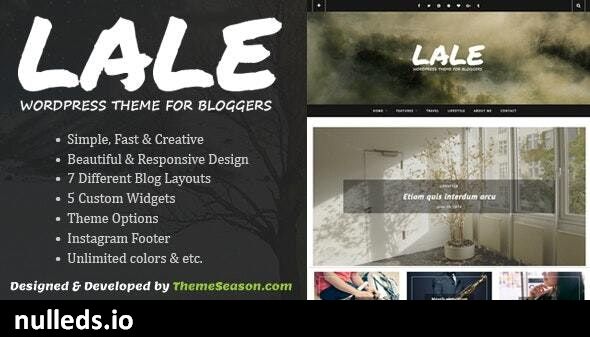 Lale - Responsive WordPress Theme For Bloggers