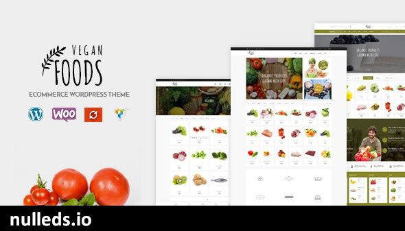 Vegan Food - Organic Store Responsive WooCommerce WordPress Theme