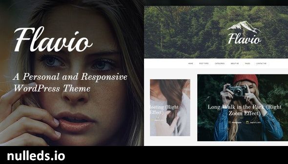 Flavio - A Personal & Responsive WordPress Theme