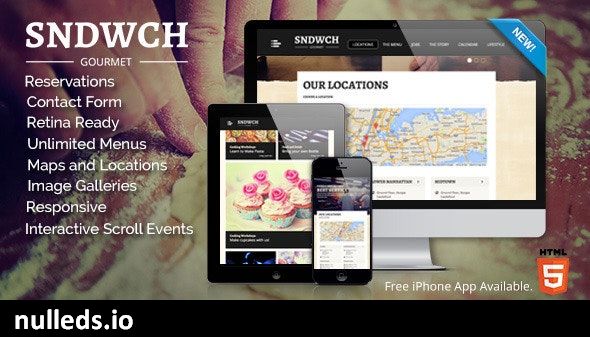 SNDWCH - Restaurant WordPress Theme