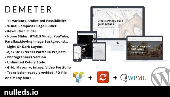 Demeter - One Page Parallax WordPress Theme