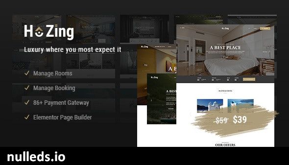 Hozing Hotel Booking WordPress Theme