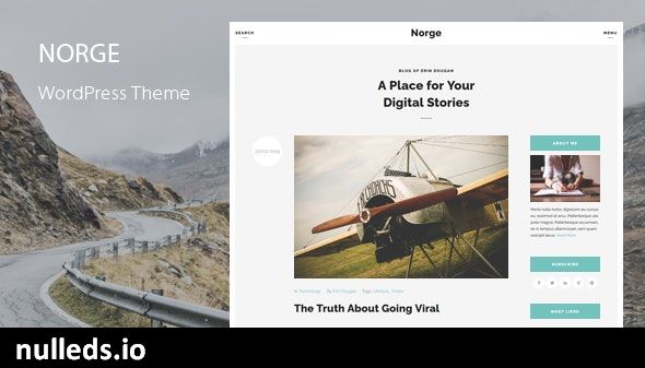 Norge - Responsive Blog WordPress Theme