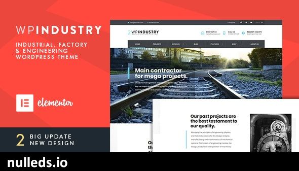 WP Industry - Industrial & Engineering WP theme