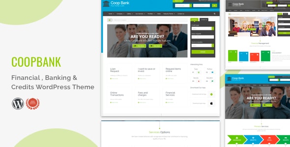 Financial , Banking & Credits WordPress Theme  | CoopBank