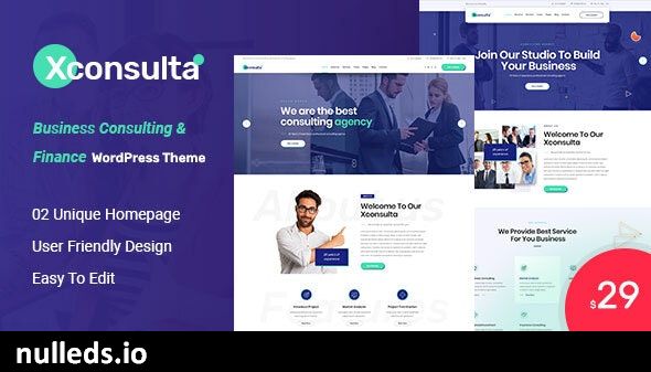 Xconsulta - Business & Startup Landing Page WordPress Theme