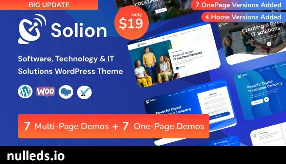 Solion - Technology & IT Solutions WordPress Theme