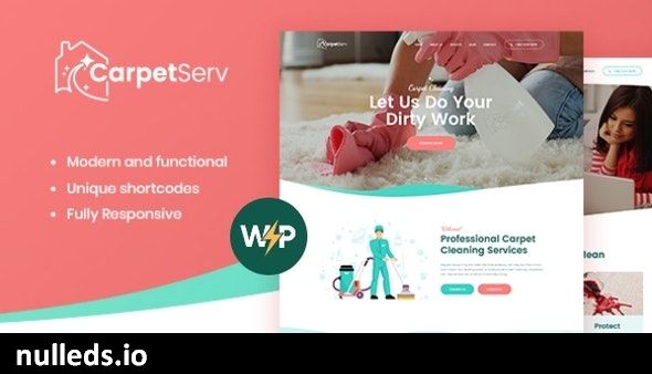 CarpetServ | Cleaning Company, Housekeeping & Janitorial Services WordPress Theme