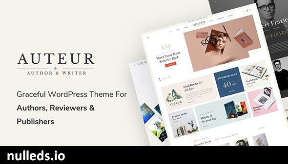 Auteur – WordPress Theme for Authors and Publishers