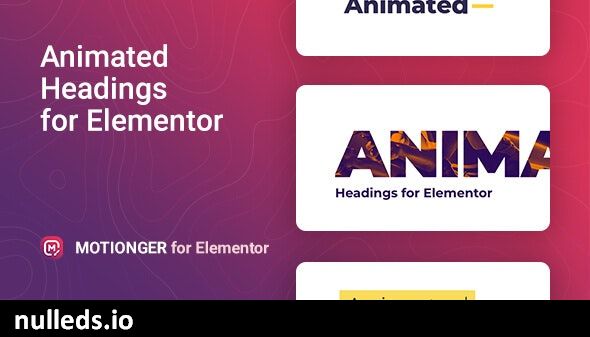 Motionger – Animated Heading for Elementor