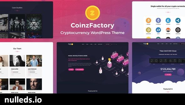 CoinzFactory - Cryptocurrency WordPress Theme