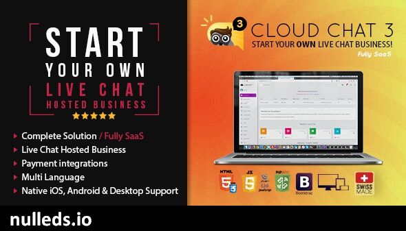 v3.1.1 Cloud Chat 3 - Self Hosted Live Support Chat Business