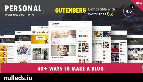 Personal - Best Blog, CV and Video WordPress Theme