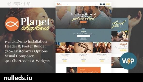 Planet Shakers | Church & Religion WordPress Theme