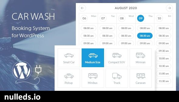 Car Wash Booking System For WordPress