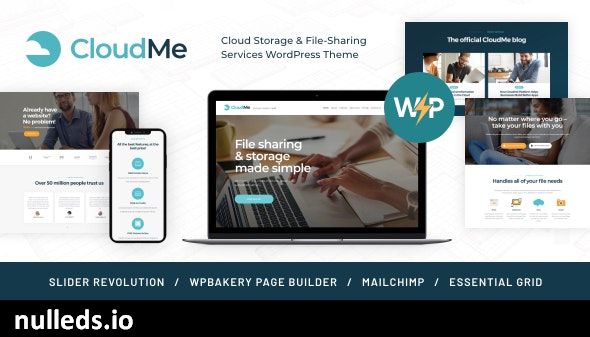 CloudMe | Cloud Storage & File-Sharing Services WordPress Theme