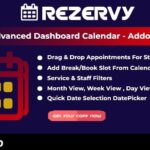 Rezervy - Drag & Drop, Month, Week, Day , List View & Filters Appointments Calendar (Add-On)