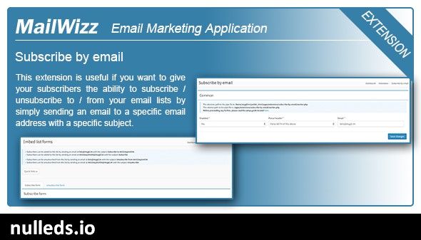 MailWizz EMA - Subscribe by email