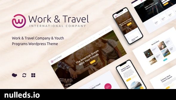 Work & Travel Company & Youth Programs WordPress Theme