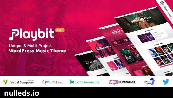 Playbit - Music Oriented WordPress Theme