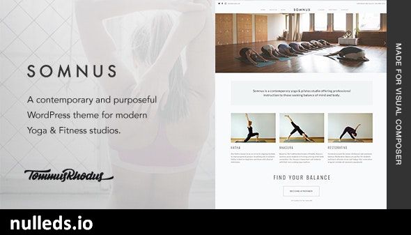 Somnus - Yoga & Fitness Studio WordPress Theme