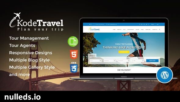 KodeTravel - Tourism WordPress Theme