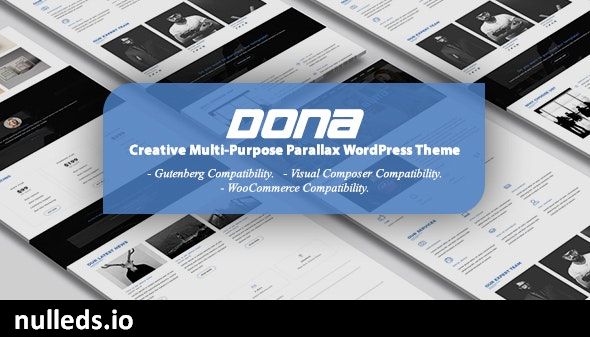 DONA - Creative Multi-Purpose Parallax WordPress Theme